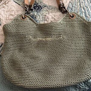 The Sak Olive Knit Shoulder Bag